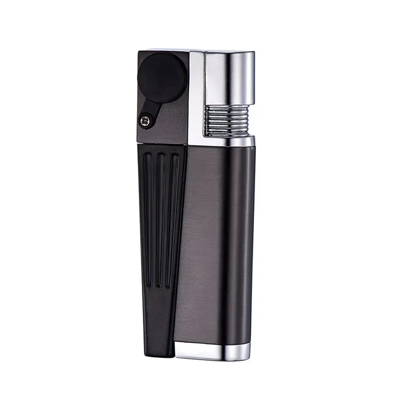 2024 New Oblique Flame Open Flame Lighter Metal Multifunctional Inflammable Lighter Gift Wholesale Smoking Accessories