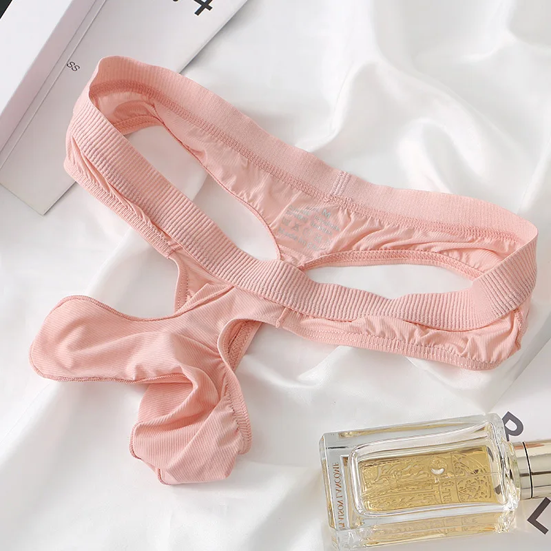 

Sexy Low Waist G-String Thong for Men in Solid Color with Breathable Mesh Design