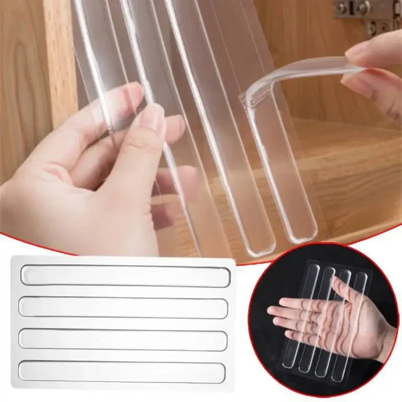 Auto-adesivo Anti-Colisão Silicone Pad, Rolha De Porta, Mudo Pad Proteção, Borracha Tampão, Rolha De Porta, Armários, Gaveta
