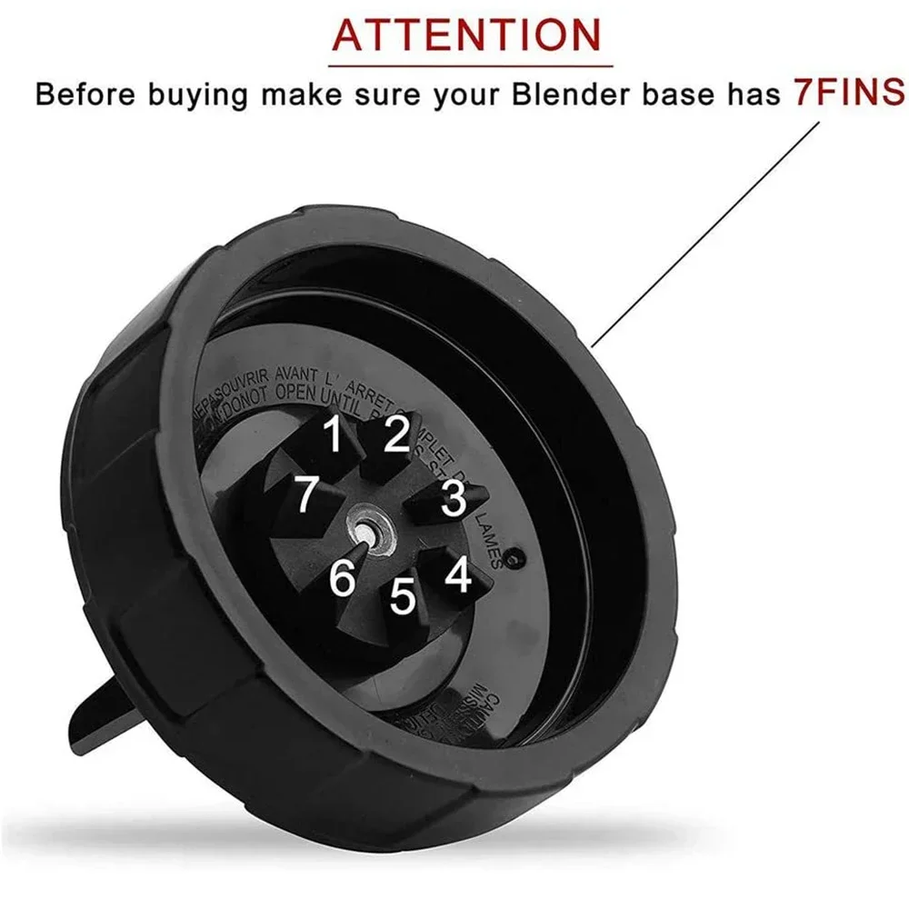 7 زعانف شفرات النازع استبدال جزء أسفل شفرة لخلاط نينجا ل نوتري نينجا السيارات الذكاء BL482 BL642 NN102 BL682 BL2013