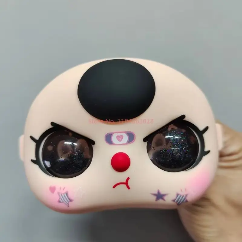 고품질 400% 베이비 쓰리 할로윈 시리즈 눈과 껍질 얼굴 인형 얼굴 껍질 할로윈 서프라이즈 눈 비닐 얼굴