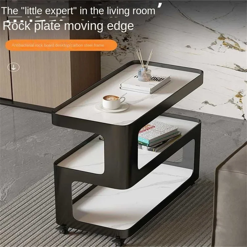 

Functional and Stylish Side Table for Tea, Coffee and Books in Light Luxury Living Room