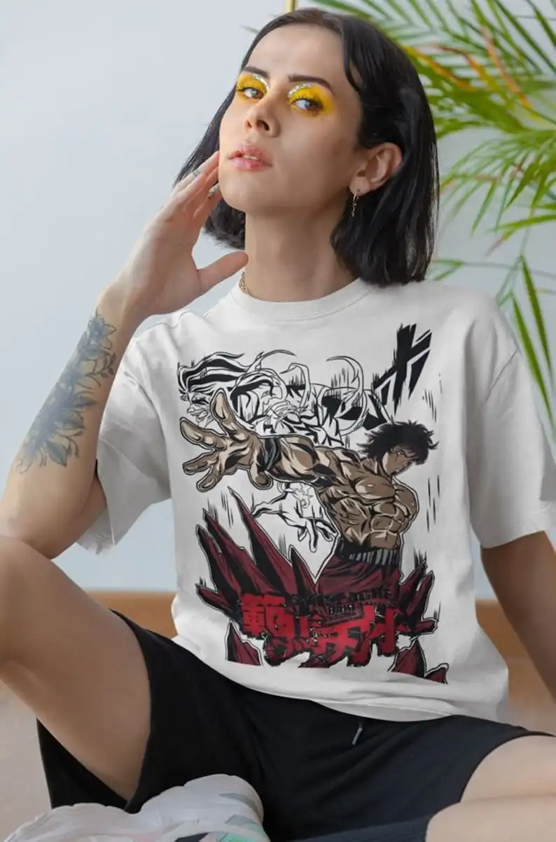 baki hanma  the grappler T-shirt, yujiro hanma anime T-shirt