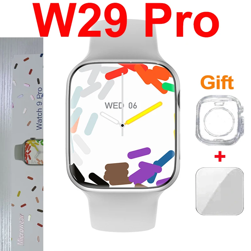 Microwear W29 Pro Smart Watch 9 Pro  2.2'' Compass NFC ECG GPS Tracker BT Call Long Light Sports Smartwatch Women Men