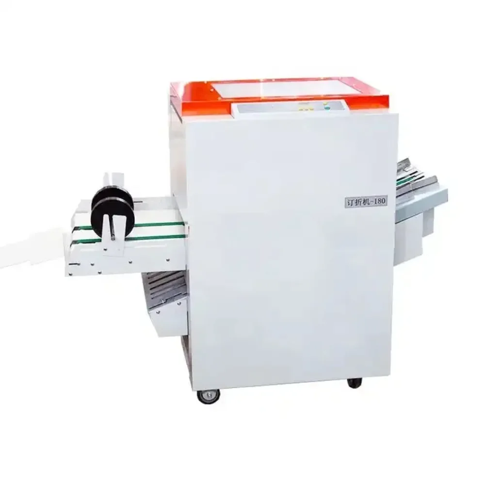Paper Creasing & Folding Machine Electric Motor Computerized High-Speed Folding for Color Pages Dashed Lines
