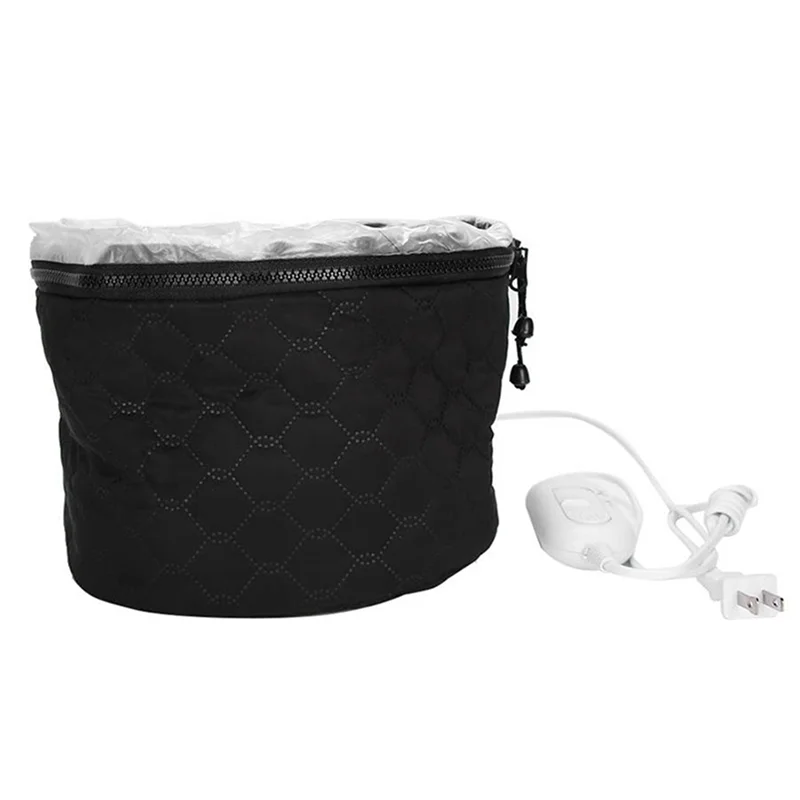 

A07R 2X Household Electric Heating Hat Cap Adjustable Hot Oil Treatment Hat Salon Barber Accessories For Hair Care US Plug