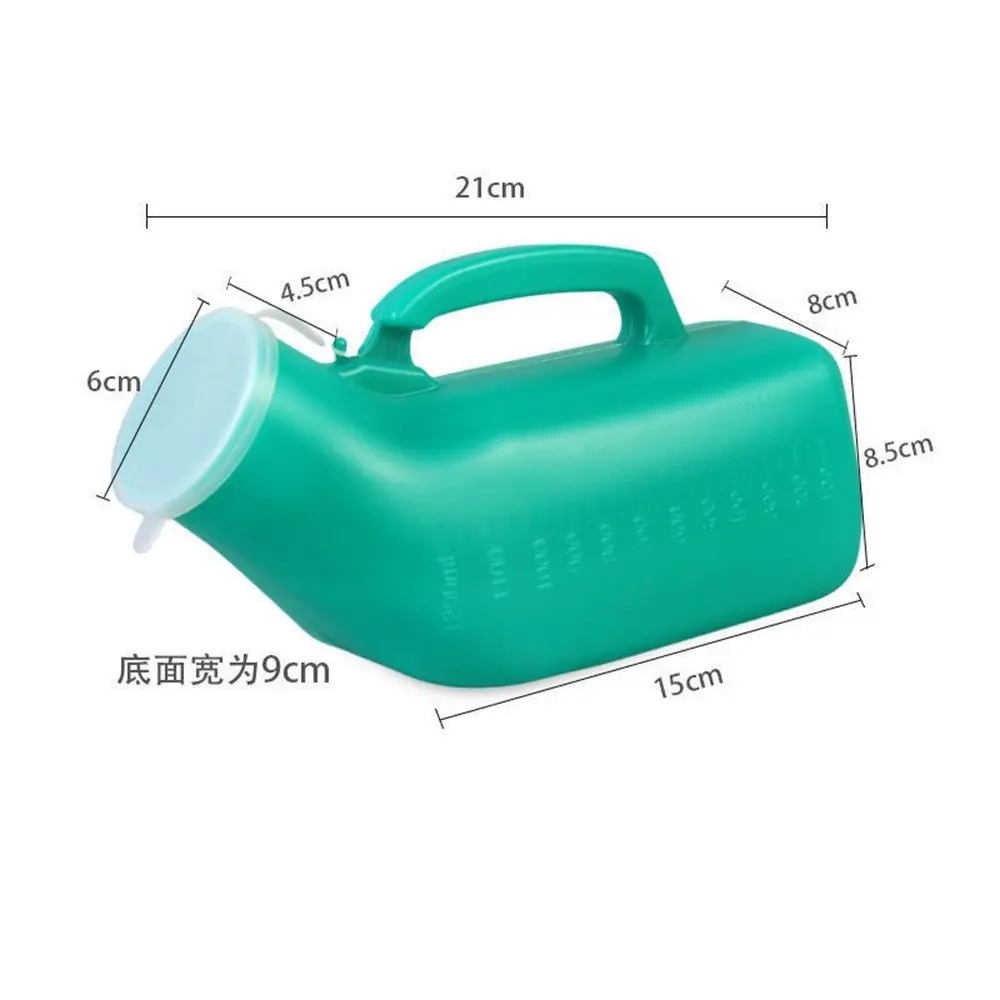 1200ml Disability Old Man Camp Car Urine Pee Handle Urinary Bottle Urinal Storage For Men Mobile Toilet