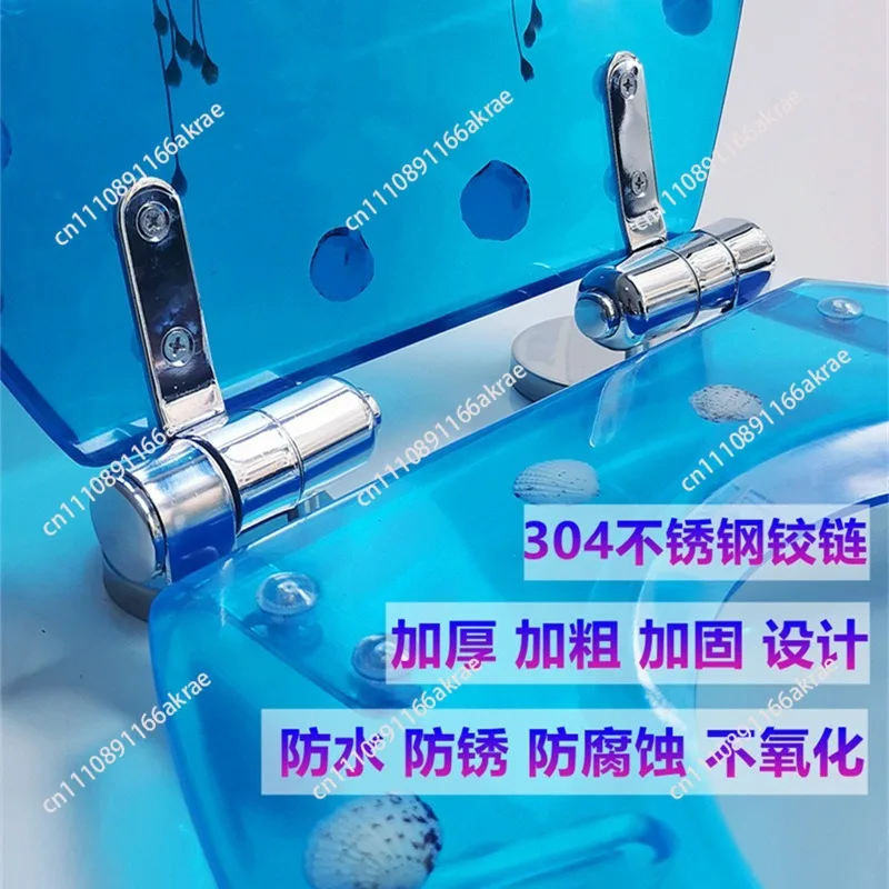 Resin toilet cover UVO type universal old-fashioned household flush toilet seat thickened silent toilet cover accessories