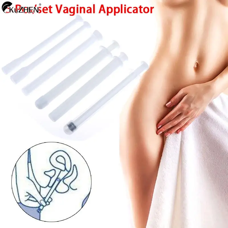 5Pcs/set Clear Vaginal Applicator Lubricant Injector Syringe Lube Anal Nasal Launcher for Health Care Sex Acts Cure