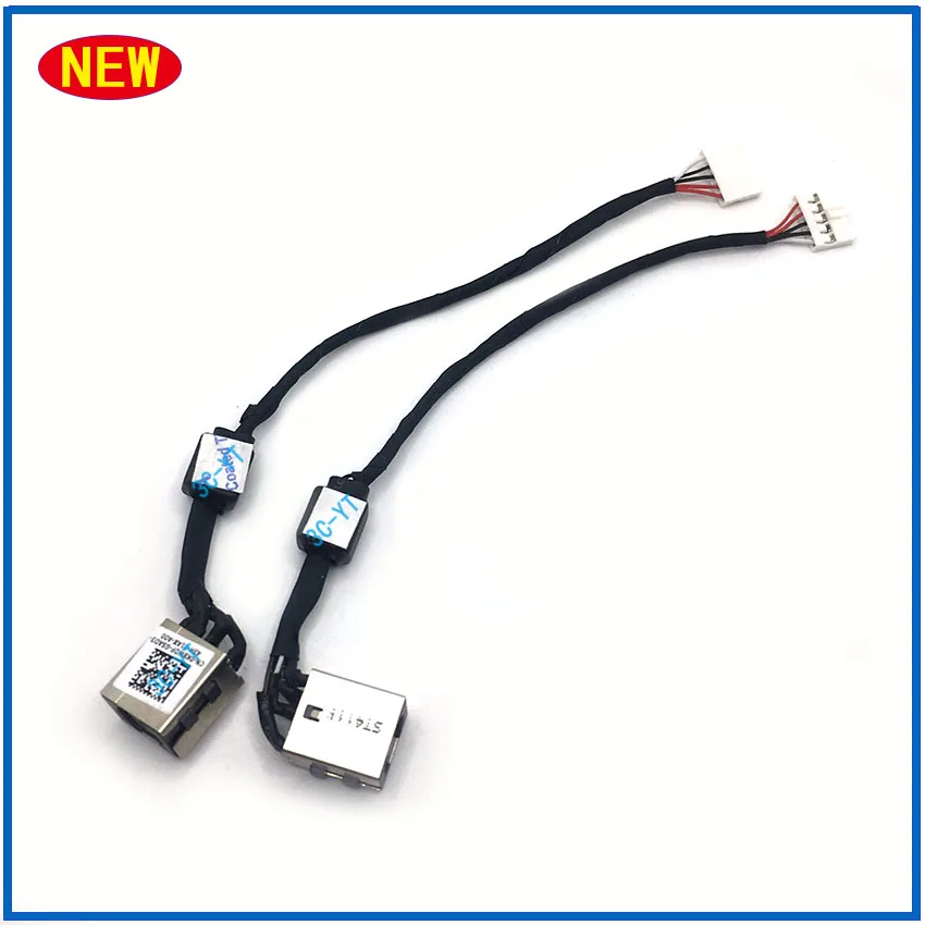 1-10Pcs 새로운 DC 전원 케이블 잭 충전 포트 소켓, Dell Inspiron 14 5443 5447 5448 5445 컴퓨터 연결 전원 케이블