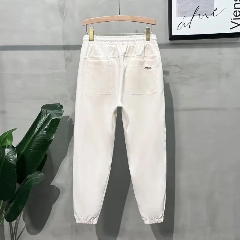 

Осенне-зимние повседневные брюки, мужские свободные брюки в рабочем стиле с несколькими карманами, эластичные брюки в стиле Харадзюку с эластичной резинкой на талии, повседневная мода