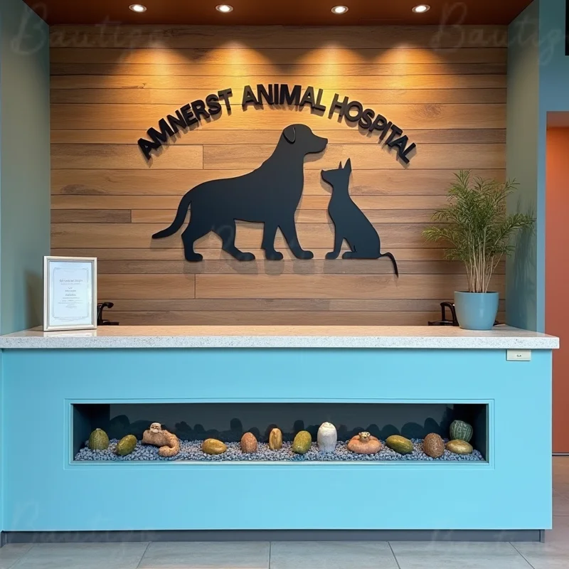 Custom 3D Metal Sign For Outdoor Business Storefront Durable Waterproof Signage Coffee salon dental office