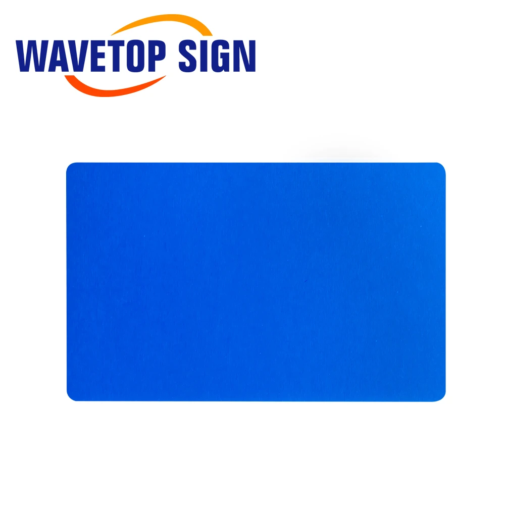 SignkoRay 100 قطعة/الوحدة سمك 0.8 مللي متر بطاقة اسم الأعمال متعدد الألوان سبائك الألومنيوم الصفائح المعدنية لآلة الوسم بالليزر