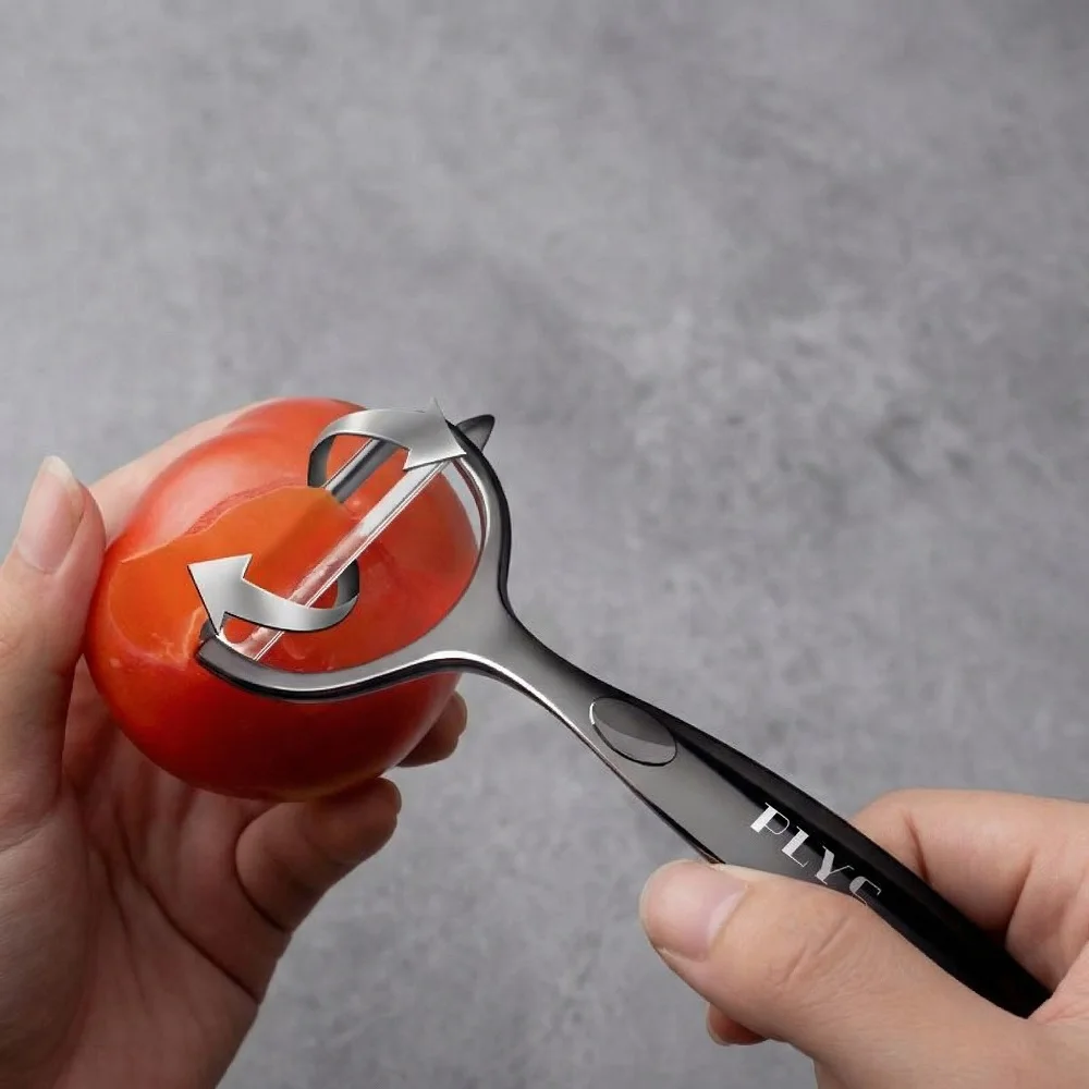 German-Style Premium Stainless Steel Peeler – Heavy-Duty Kitchen Tool for Potato & Fruit Peeling C2612