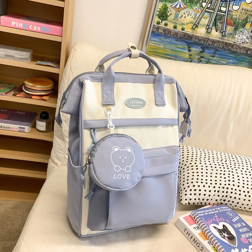 Fashionable Large Capacity School Backpack Hand-held Waterproof Baby Diaper Bag Multi-functional Travel Bag Women Men