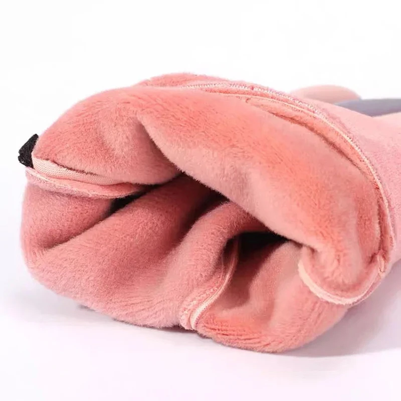 Guanti invernali da donna ciclismo bici pile termico resistenza al freddo vento impermeabile bicicletta calda guanti da sci da corsa all'aperto