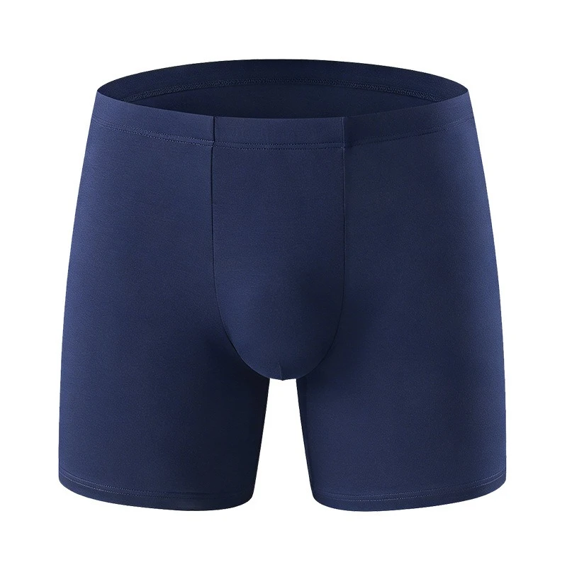 Men Trunks Large Size Underwear High Waist Bulge Pouch Boxer Underpants Bottoming Boxer High Elasticity Underwear