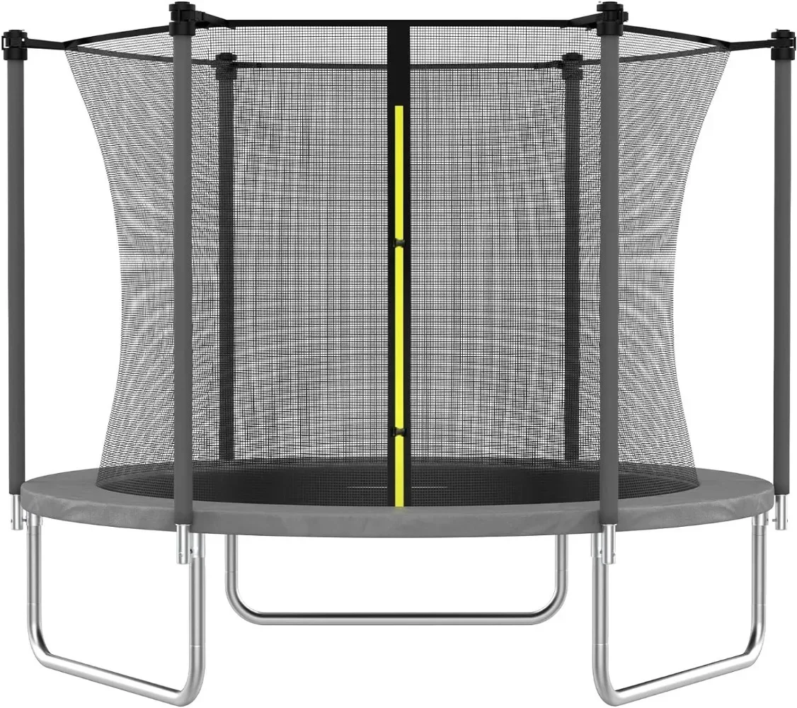 

A 8 FT, 10 FT, 12 FT Trampoline for Kids, Trampoline with Enclosure Net, Recreational Outdoor Trampoline, ASTM Approved