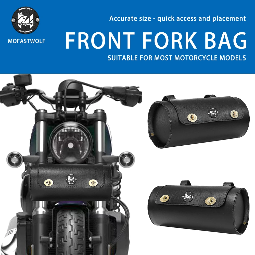 Retro motorcycle electric scooter universal leather waterproof hanging, charter head charter handle riding bag