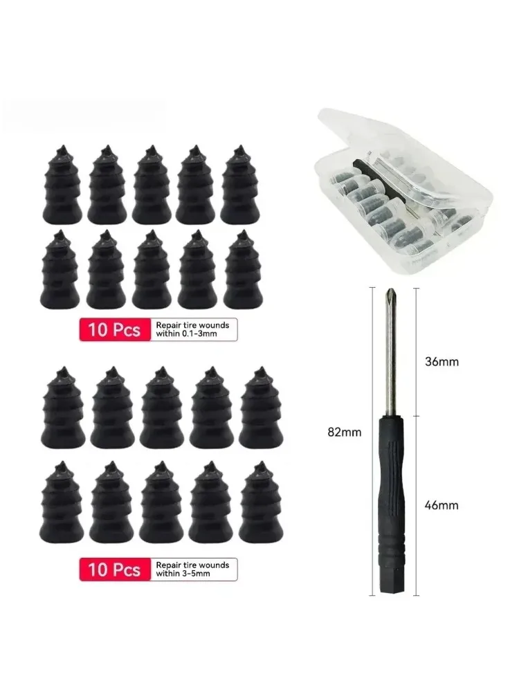 AliExpress NONE Grip-Tite Tire Repair Nails - Hex-Head Anchor Design for Car/Bike Tires, Vibration-Proof Puncture Solution