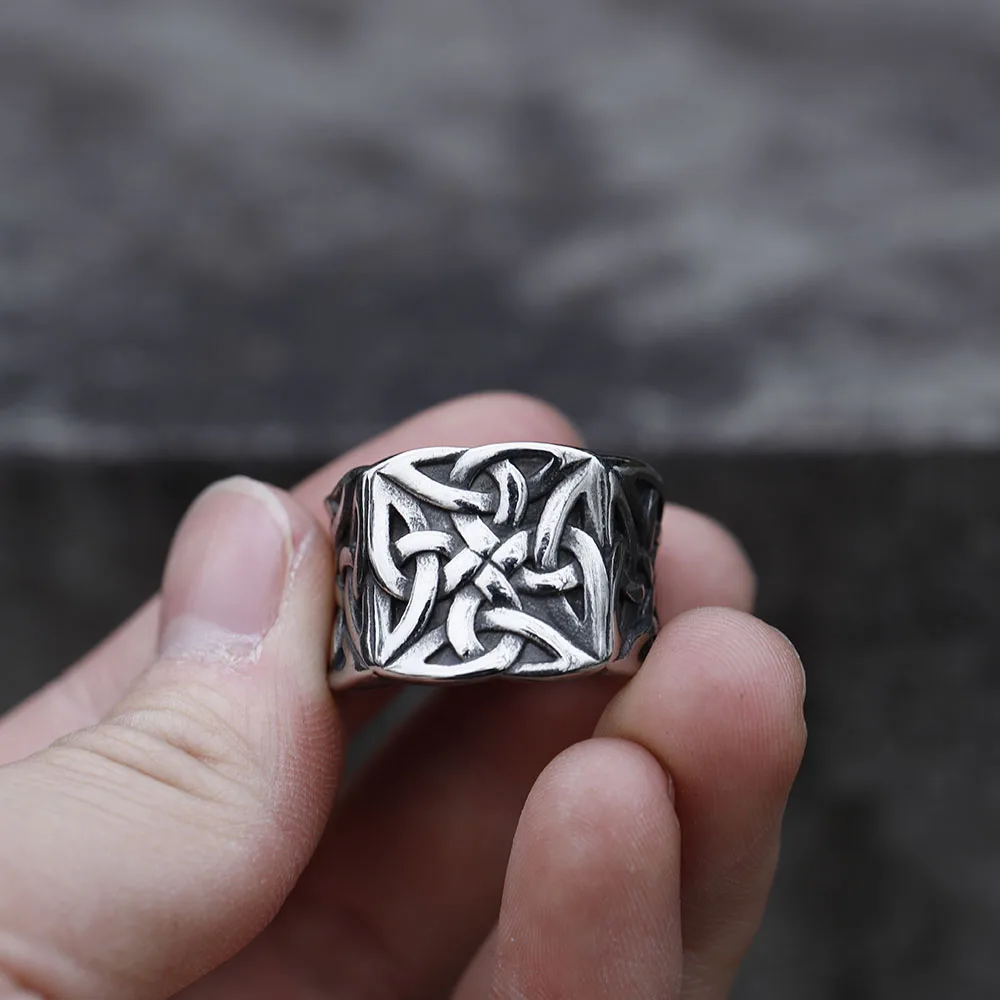 2022 NEW Men\'s 316L stainless-steel rings Odin VIKING Talisman RING for teens gothic punk FASHION Jewelry Gift free shipping