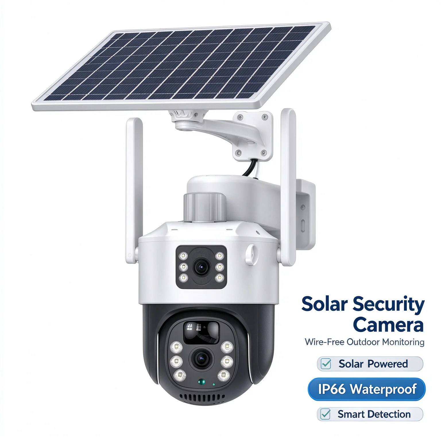 4G Solar PTZ Camera 6MP Dual Lens Outdoor IP66 Waterproof CCTV Full Color Night Vision Two-Way Audio Motion Detection