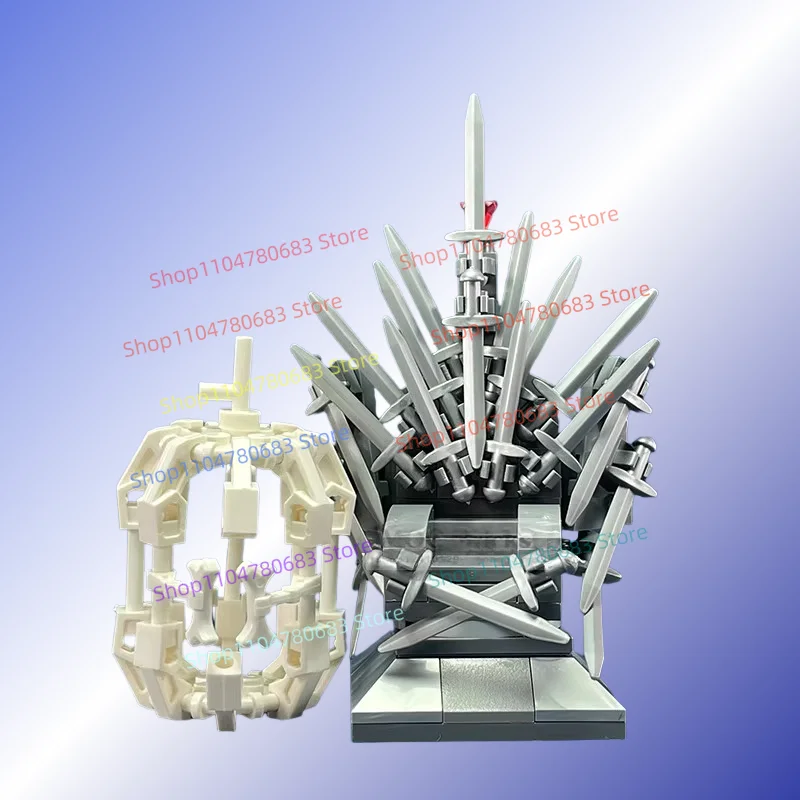 

MOC Building Blocks Mini Figure Throne Assembly Scene Display Cartoon Anime Accessories Boys' Toys Holiday Gift Collectibles