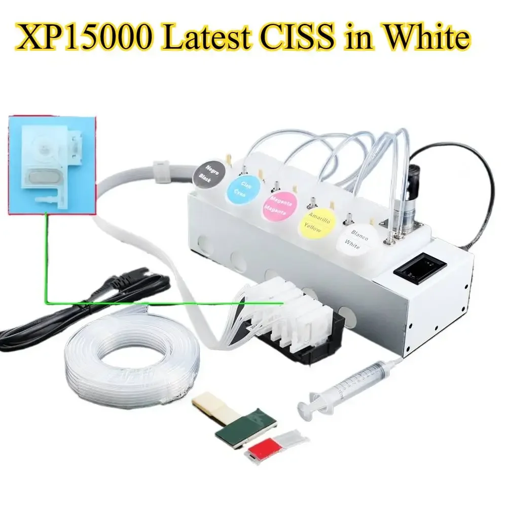 XP-15000 Convert DTF Kit Ink System For Epson XP15000 White Ink Tank With Printhead Manifold Adaptor Ink Damper XP 15000 CISS