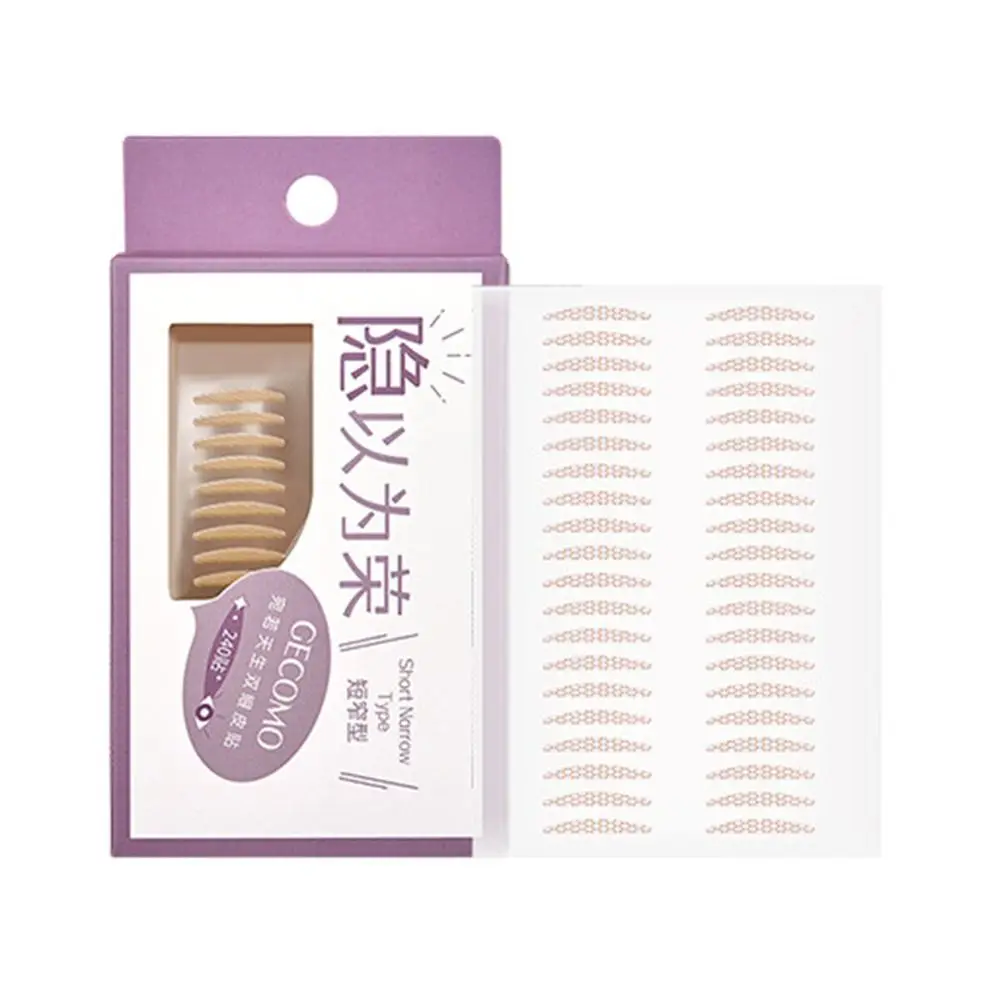 

240 шт., сетчатая лента для двойного века, самоклеящиеся невидимые наклейки для больших глаз, водонепроницаемые полоски для подтяжки глаз, отеки век