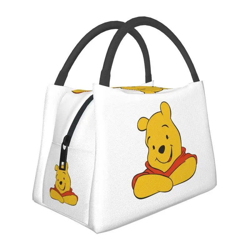 

Animation Cartoon Winnie The Pooh Thermal Insulated Lunch Bags Women Portable Lunch Container for Travel Storage Meal Food Box