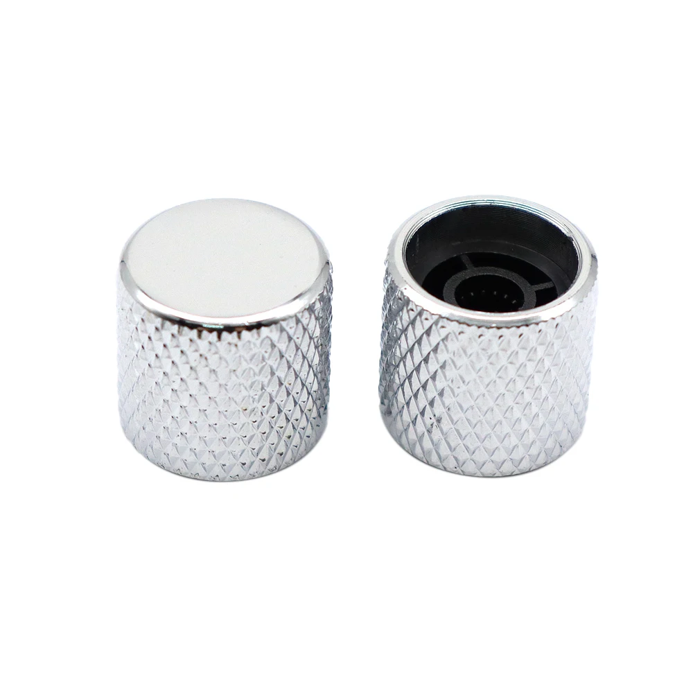 3 stücke/4 stücke Gitarre Knöpfe Metall 6mm Flache Top Ton Gitarre Volume Tone Knöpfe Topf Control knöpfe Für Elektrische Gitarre Bass – Detail 11