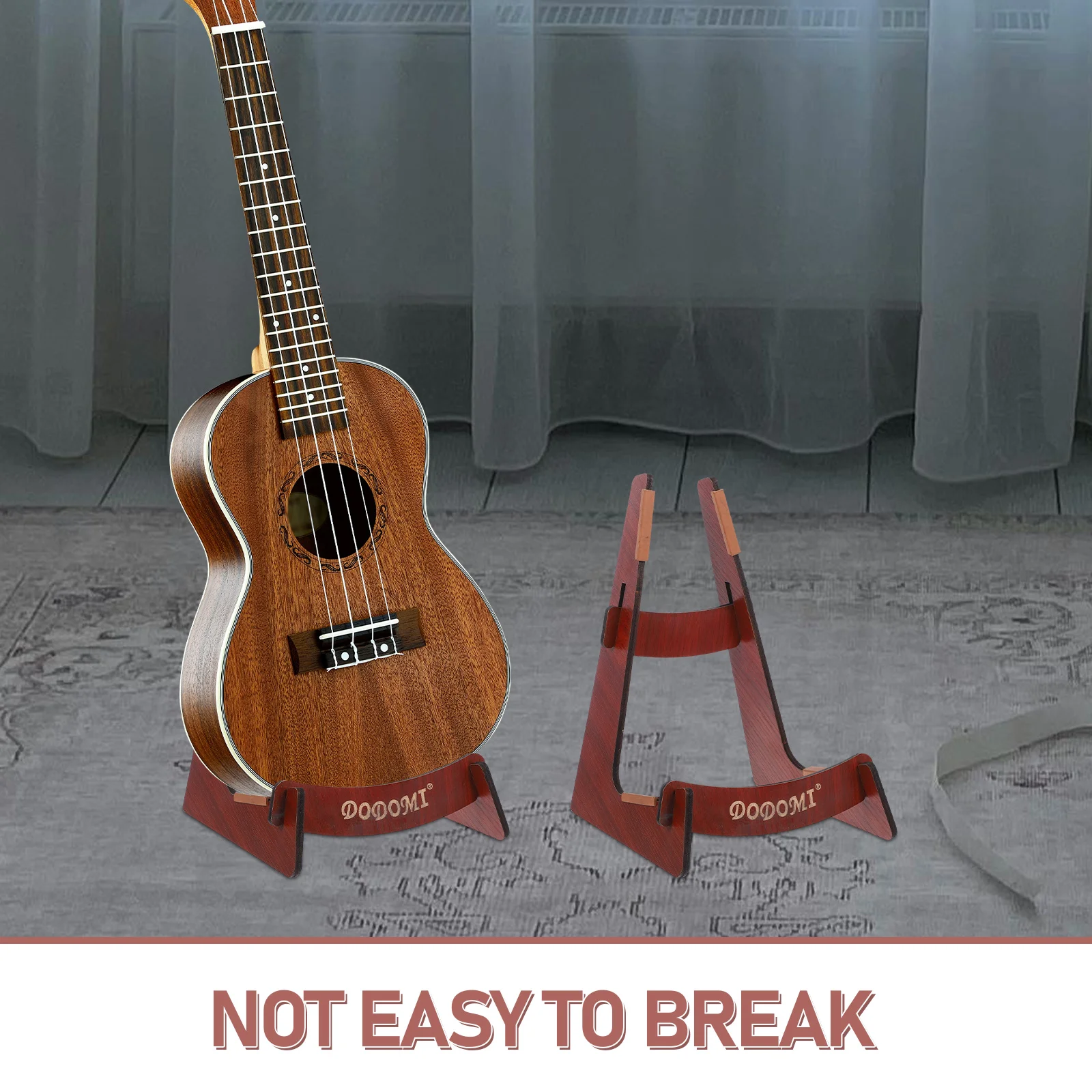 Guitar Stand Portable Support Electric Holder Fall to The Ground Accessories Bass Wood Violin Floor Bracket