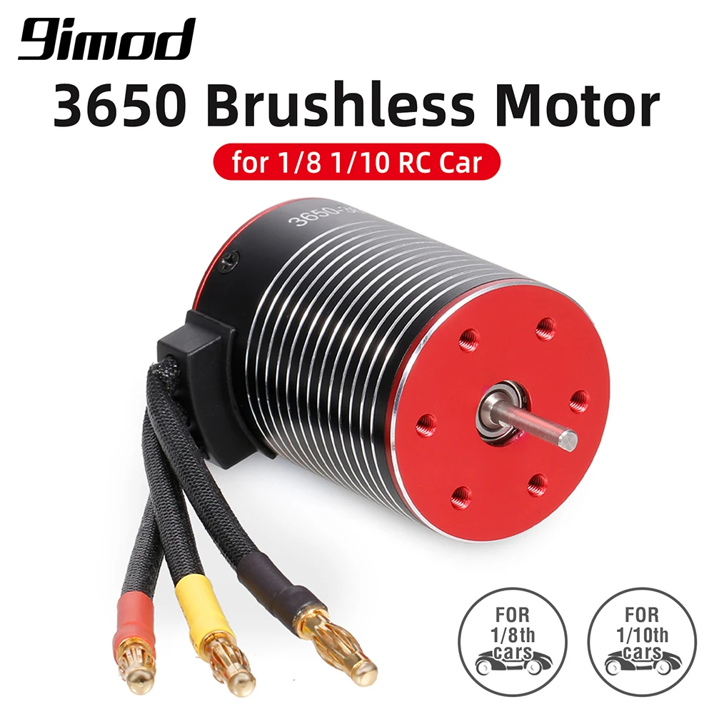 

9IMOD 3650 Brushless Motor Waterproof 3600KV 4500KV 5200KV for 1/8 1/10 Traxxas Hsp Redcat Rc4wd Tamiya Axial Scx10 D90 Hpi