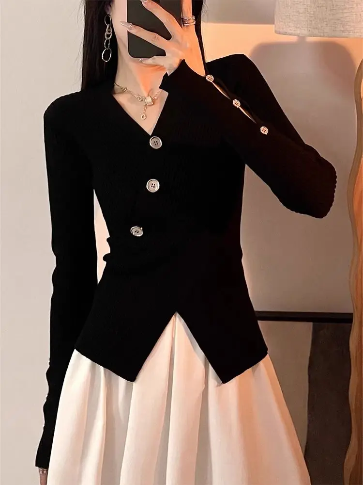 

Свитера, джемперы, пуловеры, женский пуловер на молнии, нерегулярный свитер с узором «елочка», обычный, профессиональный, для деловых женщин, для работы, офиса