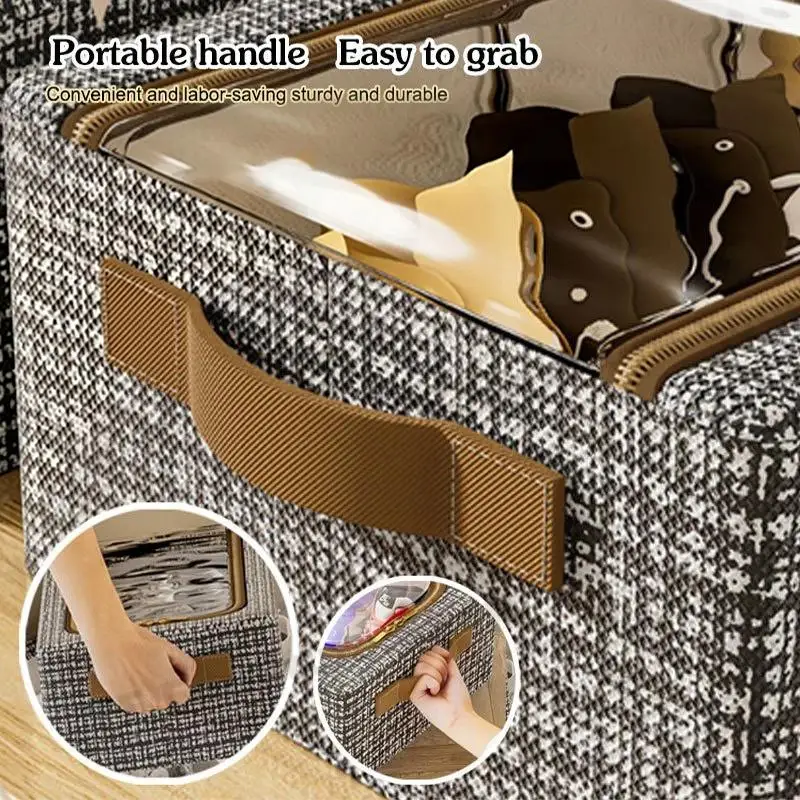 New Sale Foldable Bed Bottom Shoe Box Dustproof No Installation Storage Box With Handle Thickened Material