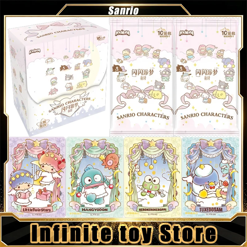 

KAMAN Sanrio Card Sparkling Dream Vol.10 Yuan Pack Genuine Anime Trading Cards Mystery Box Set Toy Birthday Gifts for Boys Girls