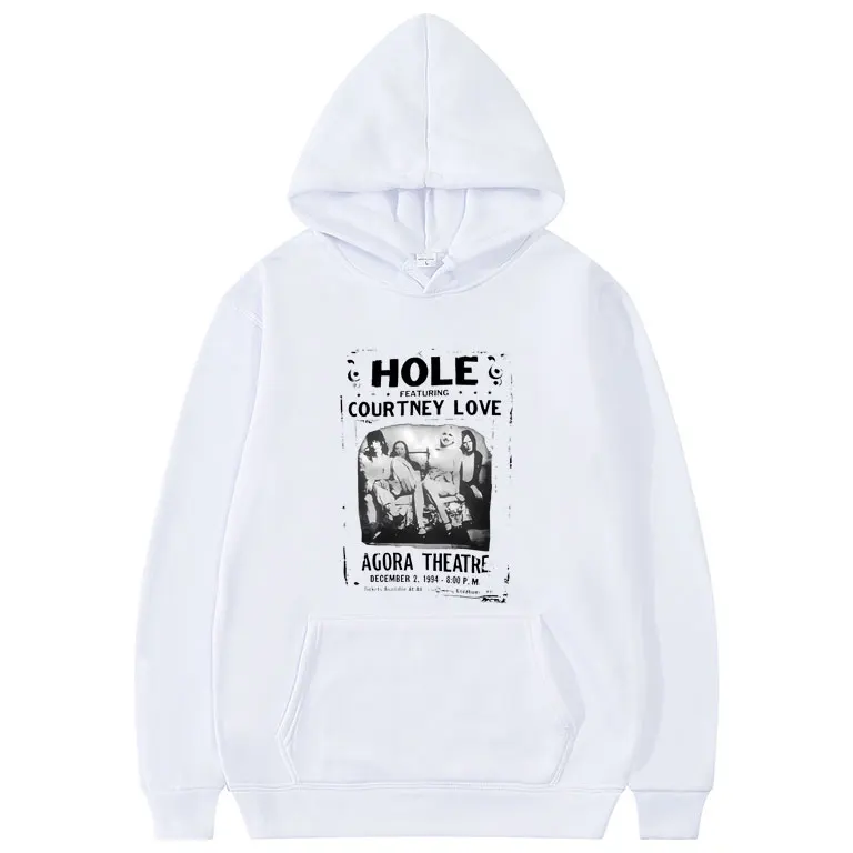 Alternative Grunge Rock Band Hole Featuring Courteny Love Agora Theatre Graphic Hoodie Men Women's Vintage Oversized Sweatshirt