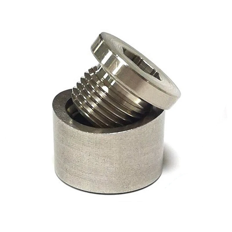 

M18X1.5 O2 пробка датчика кислорода, ступенчатая зубчатая универсальная гайка, пробка и заглушки, фитинги для установки пробки для сварки выхлопных газов