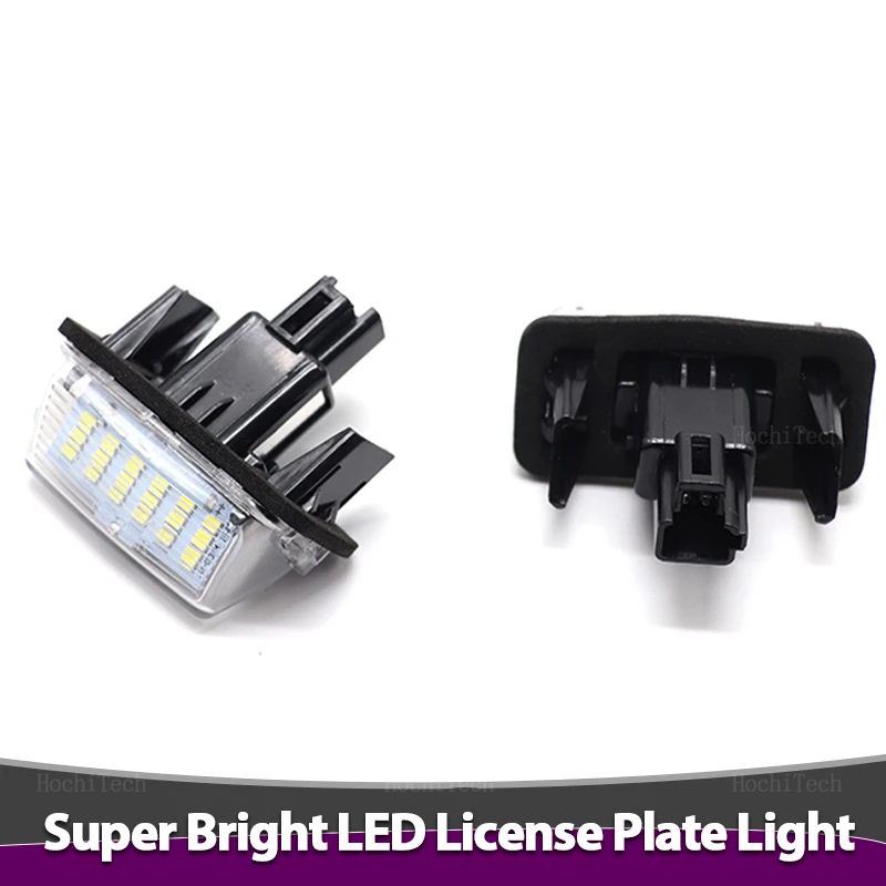 2x Number License Plate Light Lamp No Error SMD LED 12V 6500k White for Toyota Camry Avalon Auris E18 Vios Esquire EZ Noah City