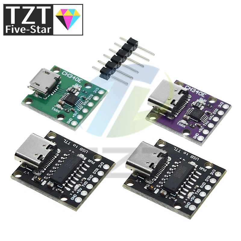 TZT 1/3PCS CH340N USB to TTL module Pro Mini downloader replaces CH340G CH340E CH340C CH9340 For arduino ESP32