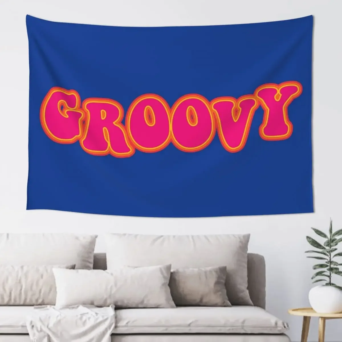 Retro Groovy Tapestry Kawaii Room Decor Carpet Wall Wall Decorations Bedrooms Decor Tapestry