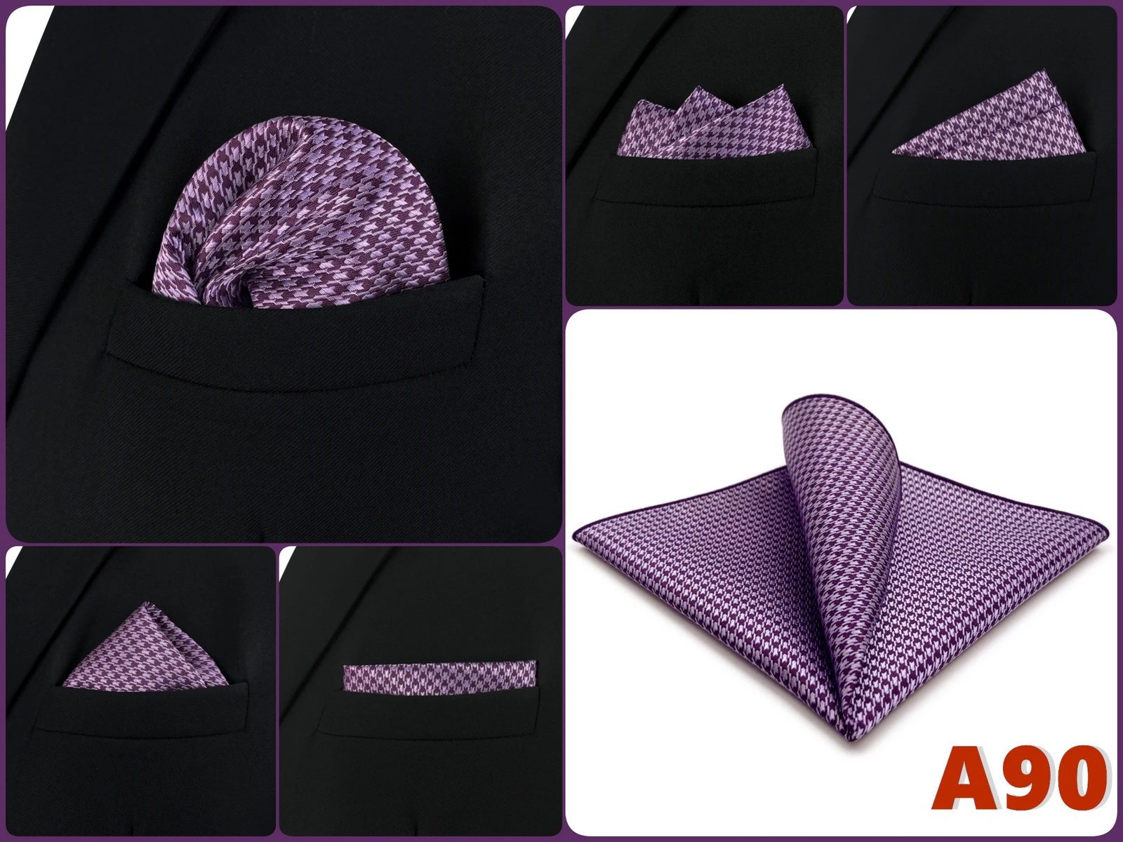Luxury Mens Pocket Square Handkerchief Multiple Designs Classic Suit Hanky Large Striped Gentlemen Wedding Party Gift for Men