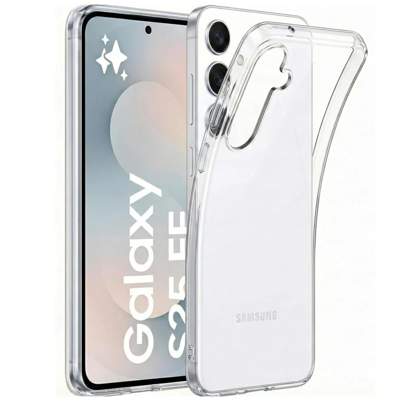 Clear Phone Case For Samsung Galaxy S26 S25 S24 Ultra S23 S22 Plus S24 Fe Silicone Soft Cover For Samsung A55 A35 A25 A15 A05S