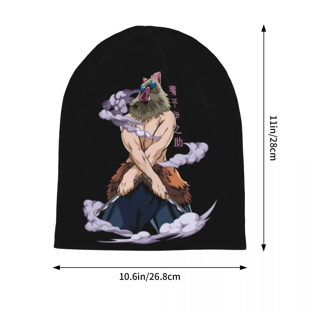 Inosuke Anime Slayer Demon Slayer Uomo Donna Berretti Berretti Maglia Cofano Cappello Caldo Moda Autunno Inverno Outdoor Skullies Cappelli