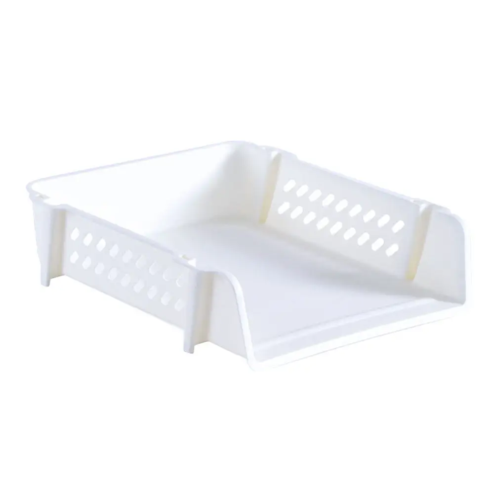 

Sturdy Plastic File Storage Rack for Desk Tabletop Office Supplies Document Organizer Desktop Sundries Holder Home Workspace