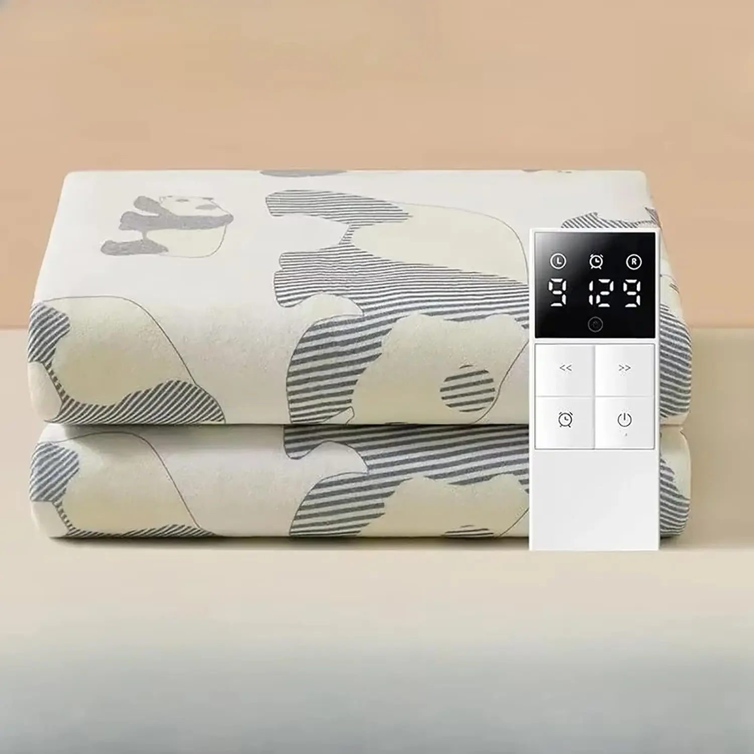 Large Heated Blankets & Throws Soft Warm Heated Pad 3 Heating Levels Heating and Timing Design Flannel Material for Travel,Sofa,