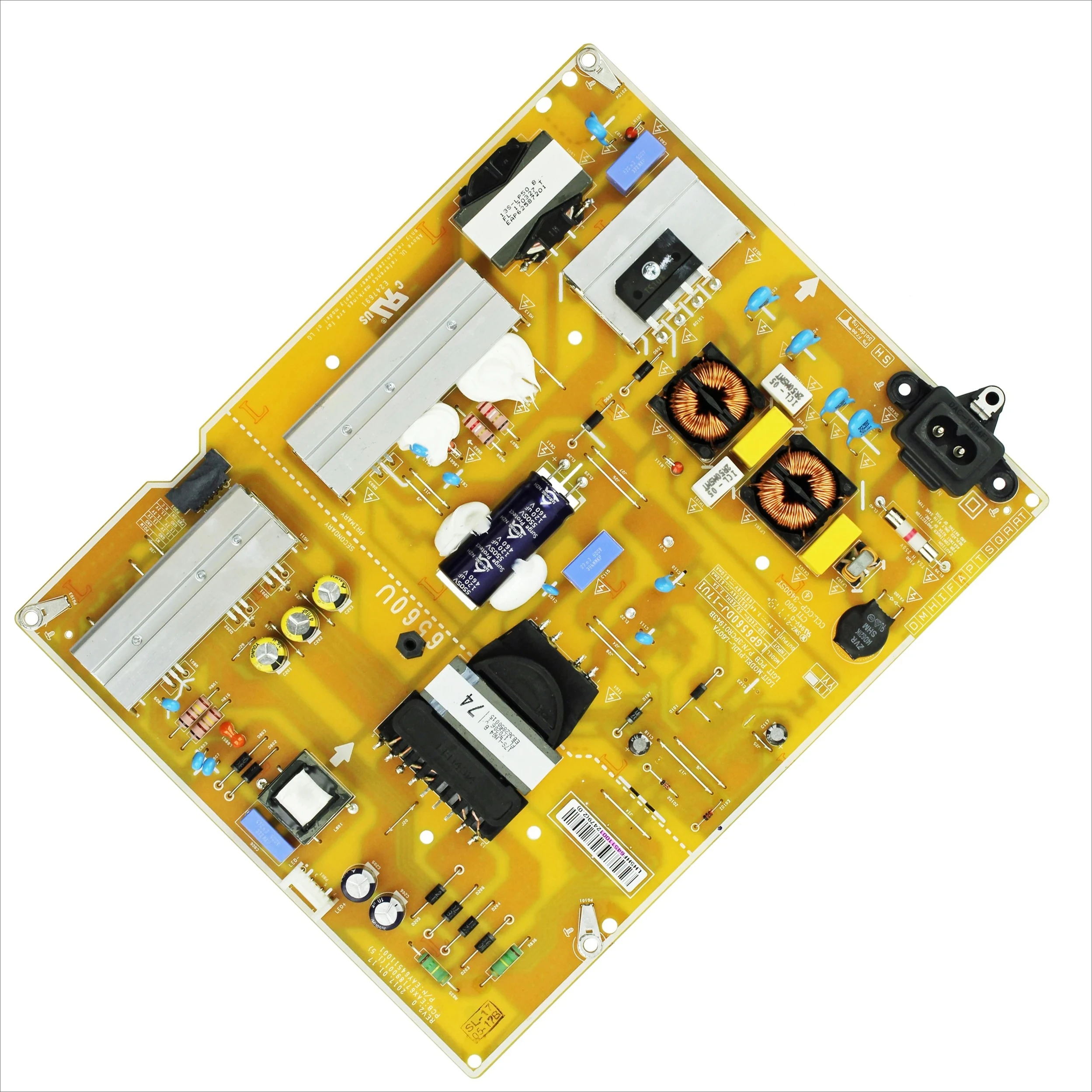 

Power Board EAX67189001(1.5) EAY64511001 is for 60/65 Inch TV 60UJ6050 60UJ6300 65UJ632T 65UK6100 65UJ6300 65UJ630V 65UJ634V