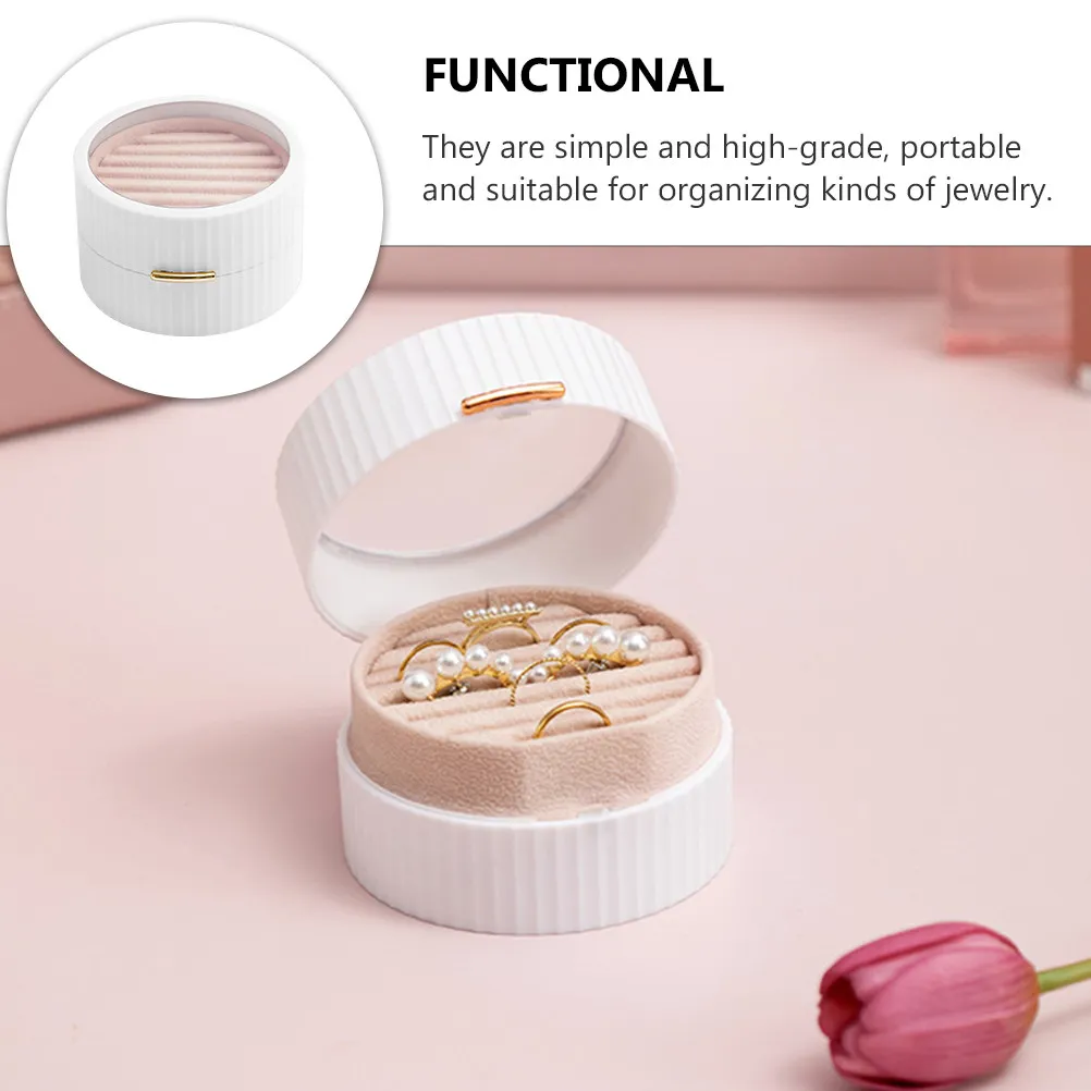 

1Pcs Earring Storage Box Portable Multi-Purpose Jewelry Container Creative Jewelry Organizer for Necklace Ring Daily Travel