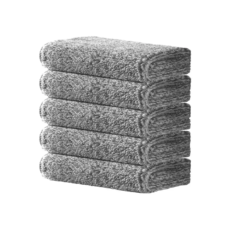 Bamboo Charcoal Locking Edge Wipes Thickened Absorbent Non-Stick Dish Towel Fine Fibre Kitchen Cleaning Dishcloths Dishcloths