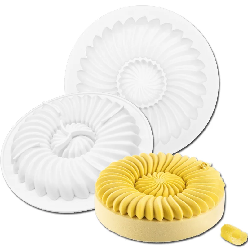 

Single Crown Swirl Cake Silicone Mousse Mold DIY Chocolate Mousse Fondant Cake Decorating Tools Kitchen Accessories Baking Tray